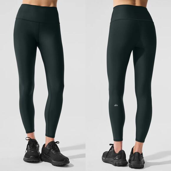 NWT Alo 7/8 High-Waist Airlift Legging in Charcoal Green Size Small - Picture 1 of 6